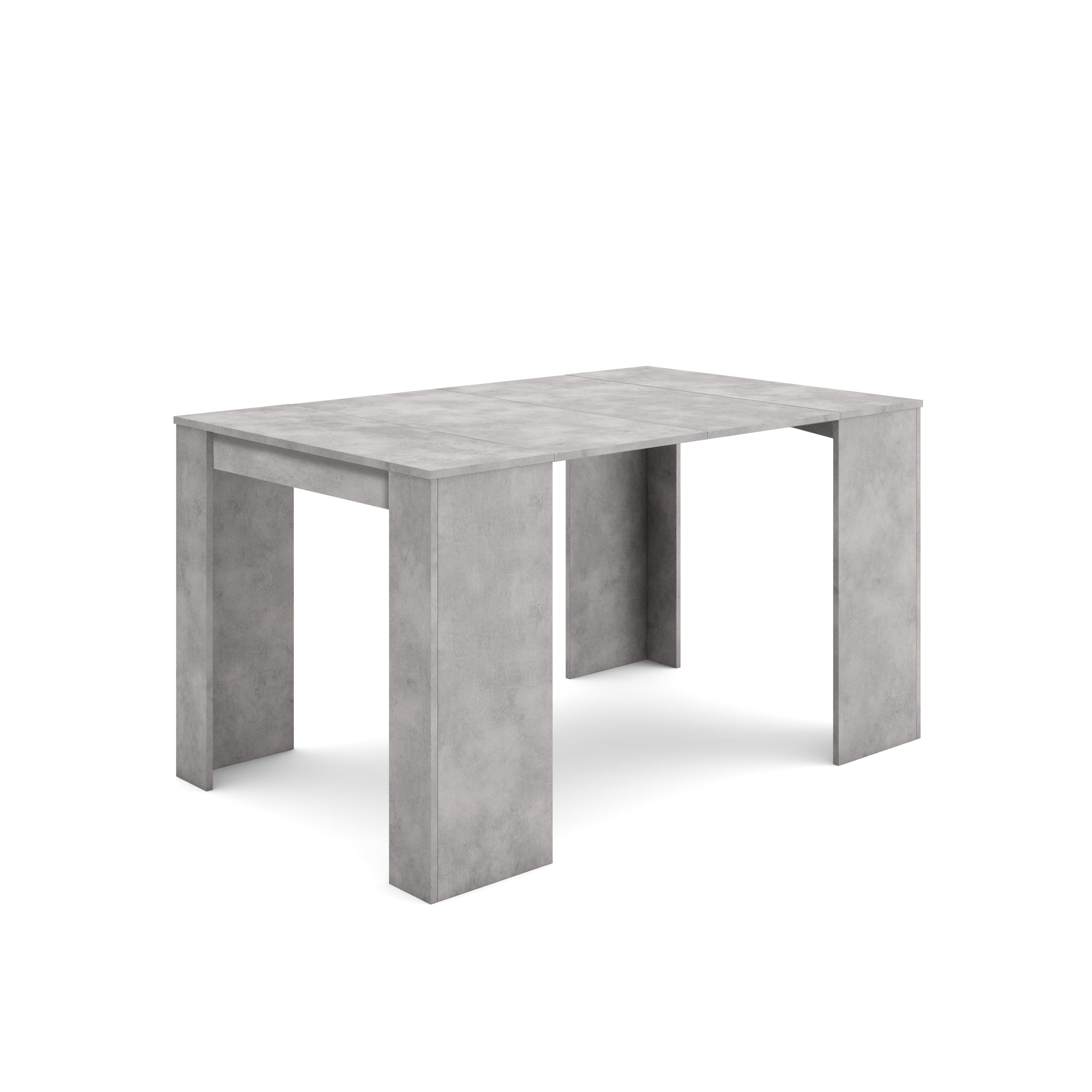 Mesa Consola extensible, 140, Gris Cemento