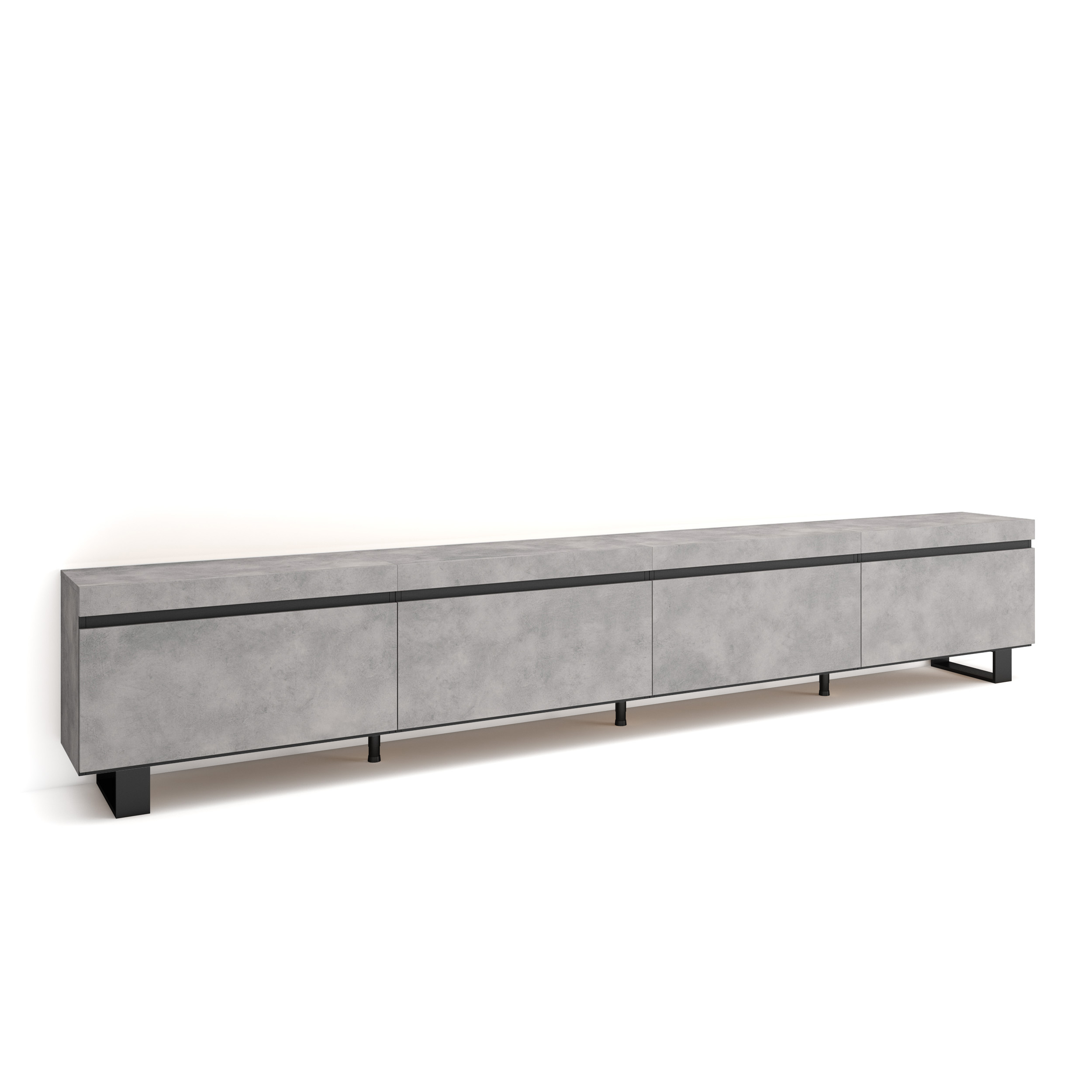 Mueble TV, 320x57x35cm, Cemento