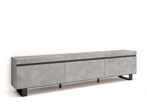 Mueble TV, 240x57x35cm, Cemento