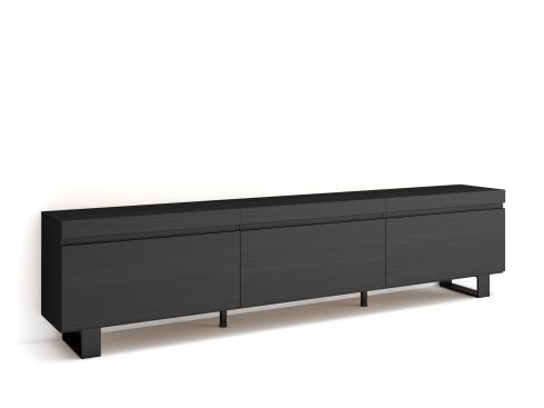 Mueble TV, 240x57x35cm, Negro