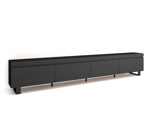 Mueble TV, 320x57x35cm, Negro