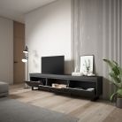 Mueble TV, 240x57x35cm, Negro