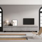 Mueble TV, 320x57x35cm, Cemento