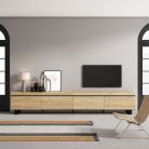 Mueble TV, 320x57x35cm, Roble