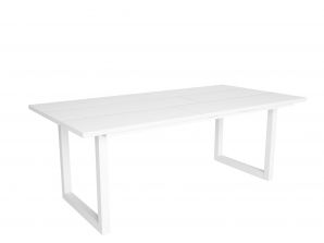 Mesa de Comedor | 200 | Blanco | Estilo Industrial