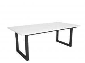 Mesa de Comedor | 200 | Blanco | Estilo Industrial