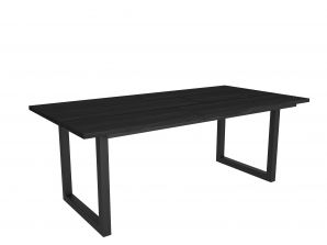 Mesa de Comedor | 200 | Negro | Estilo Industrial