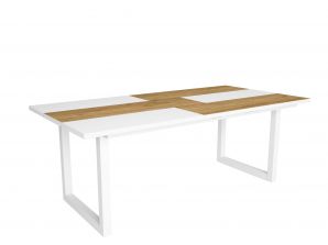 Mesa de Comedor | 200 | Roble y Blanco |...