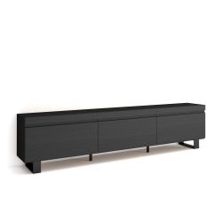 Mueble TV, 240x57x35cm, Negro