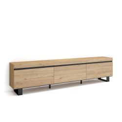 Mueble TV, 240x57x35cm, Roble